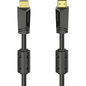 Hama 00205009 HDMI-kabel HDMI Aansluitkabel HDMI-A-stekker, HDMI-A-stekker 10.00 m Zwart 4K UHD