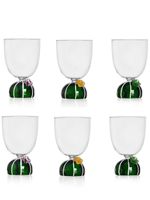 Ichendorf Milano lot de 6 verres à tige de cactus - Blanc - thumbnail