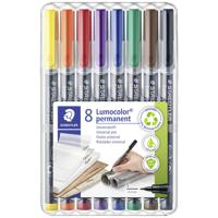 Staedtler 313 WP8 permanente marker Zwart, Blauw, Bruin, Groen, Oranje, Rood, Violet, Geel 1 stuk(s) - thumbnail