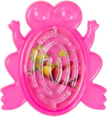 LG Imports geduldspelletje doolhof kikker 5 cm roze