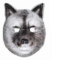 Plastic kindermasker wolf - thumbnail