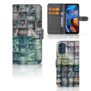 Wallet Case met Pasjes Motorola Moto E32 | Moto E32s Spijkerbroeken