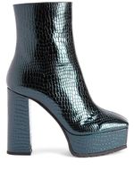 Giuseppe Zanotti bottes Morgana à effet peau de crocodile 120 mm - Vert