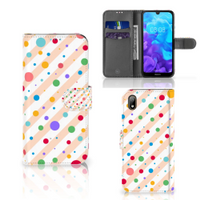 Huawei Y5 (2019) Telefoon Hoesje Dots - thumbnail