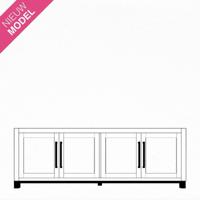 TV dressoir Norfolk (200cm)  | Hout  | Eikenhout | Bruin
