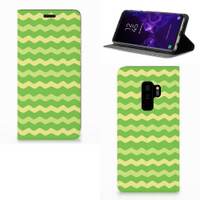 Samsung Galaxy S9 Plus Hoesje met Magneet Waves Green