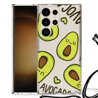 Samsung Galaxy S24 Ultra Stevig Bumper Hoesje Avocado Singing - thumbnail