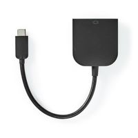 Nedis USB-C©-adapterkabel | Type-C© Male - DVI-D 24+5 Female | 0,2 m | Zwart