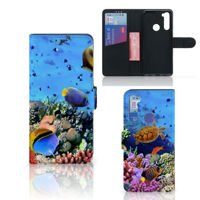 Xiaomi Redmi Note 8T Telefoonhoesje met Pasjes Vissen