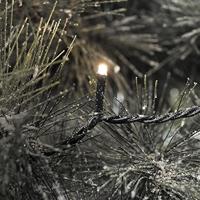 Konstsmide 3610-110 Micro LED Lichtsnoer, voor buiten (IP44), 24V buitentransformator, 40 warmwitte diodes, zwarte kabel