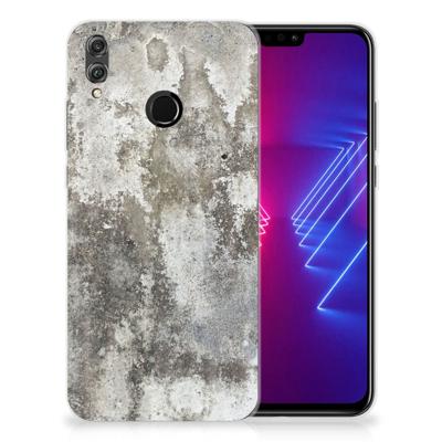 Honor 8X TPU Siliconen Hoesje Beton Print