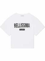 Dolce & Gabbana Kids t-shirt Bellissima à logo imprimé - Blanc