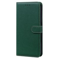 OPPO A77 hoesje - Bookcase - Koord - Pasjeshouder - Portemonnee - Camerabescherming - Kunstleer - Groen