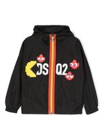 DSQUARED2 KIDS hoodie léger à imprimé graphique - Noir - thumbnail