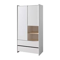 Vipack Wardrobe, Combi_Solid_Pine_MDF, wit, 90 x 180 cm