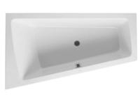 Duravit Paiova inbouw hoekbad met ligzijde en hoek links 170x100cm glans wit acryl