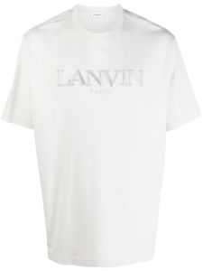 Lanvin t-shirt en coton à logo appliqué - Gris