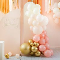 Ballonnenboog Set Goud/Peach