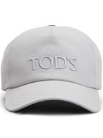 Tod's casquette en coton à logo brodé - Gris