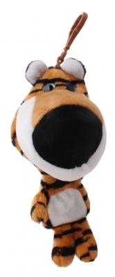 Kamparo sleutelhanger pluchen tijger 20 cm bruin/zwart