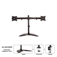 Neomounts Flat Screen Desk mount (10-27 ) desk clamp/stand/grommet - thumbnail