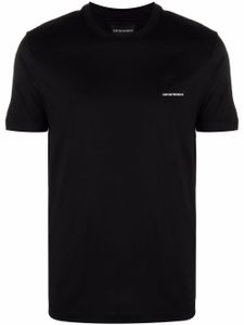 Emporio Armani t-shirt à logo imprimé - Noir