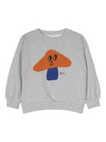 Bobo Choses sweat en coton à imprimé graphique - Gris