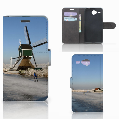 Acer Liquid Z520 Flip Cover Schaatsers