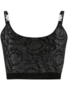 Versace haut crop La Greca Medusa '95 - Noir