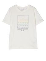 Bonpoint t-shirt en coton à logo imprimé - Blanc