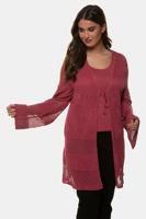 Ulla Popken Cardigan, ajour, lang model - Grote Maten