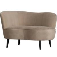 WOOOD Sara Loungefauteuil Links - Velvet - Khaki - 71x112x81