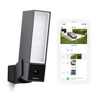 Netatmo NOC01-EU Presence Slimme Buitencamera, Wifi, Ingebouwde Verlichting, Bewegingsdetectie, Nachtzicht, Zonder Abonnement, Zwart Aluminium, 5 x 11 x 20 Cm