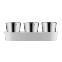 WMF Herb Garden set 3-pcs. Gourmet Binnen Plantenpot Vrijstaand Roestvrijstaal Roestvrijstaal, Wit - thumbnail