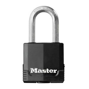 Masterlock 48mm laminated steel padlock - anti-rust thermoplastic cover - 38mm oc - M115EURDLF