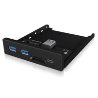 ICY BOX USB 3.2 Gen 1-hub 3 poorten Zwart - thumbnail