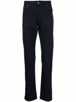 Jacob Cohën pantalon droit à coupe cinq poches - Bleu