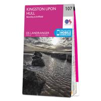 Wandelkaart - Topografische kaart 107 Landranger Kingston upon Hull, B - thumbnail