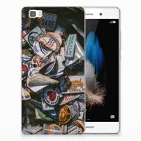 Huawei Ascend P8 Lite Siliconen Hoesje met foto Badges