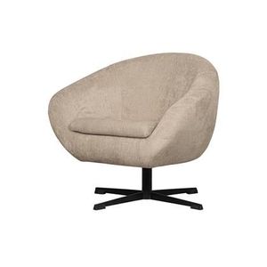 BePureHome Draaifauteuil Desert - Polyester - Zand - 70x85x74