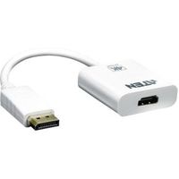 ATEN DisplayPort Kabel DisplayPort Male - HDMI-Uitgang 0.15 m Wit - [VC986-AT] - thumbnail