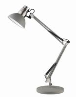 Fischer & Honsel Stoere bureaulamp Pit grijs 98271 - thumbnail