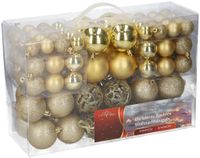 Plastic Kerstballen 100 Stuks Goud - thumbnail