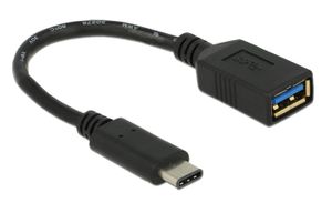 Delock USB 3.2 Gen 1 (USB 3.0) Adapter [1x USB-C stekker - 1x USB 3.2 Gen 1 bus A (USB 3.0)] 65634 15.00 cm