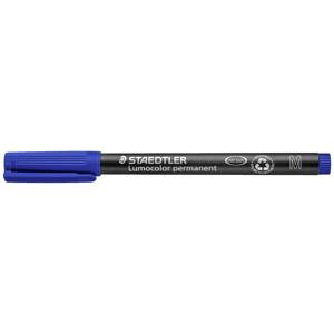 Staedtler Lumocolor permanent M DRY SAFE 317-3 Permanent marker Blauw Watervast: Ja