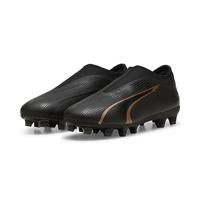 PUMA Unisex Ultra Match Ll Fg/Ag Jr Voetbalschoen voor kinderen, Puma Zwart Koper Roos, 5 UK