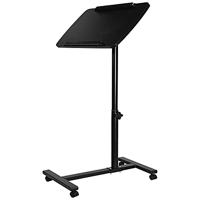 QUVIO Bijzettafel Verstelbare Laptop Stand Staand Laptop Bureau Inklapbare Tafel Laptop Houder, Snack Tafel voor Presentatie Laptop Telefoon Mobiel Speaker Tablet Controller (Zwart)