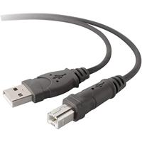 Belkin F3U133R1.8M USB-kabel (1,8 m, USB A mannelijk/USB-B-stekker), zwart