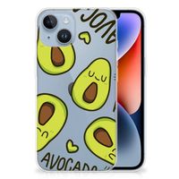 Apple iPhone 14 Telefoonhoesje met Naam Avocado Singing - thumbnail