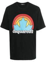 DSQUARED2 t-shirt à logo imprimé - Noir